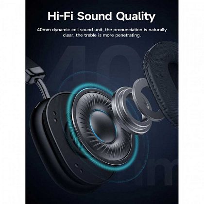 картинка Hoco W35 Max Joy BT Headphones, 90hours, BT 5.3, TF, черный от маркетплейса TEMA.shop 5