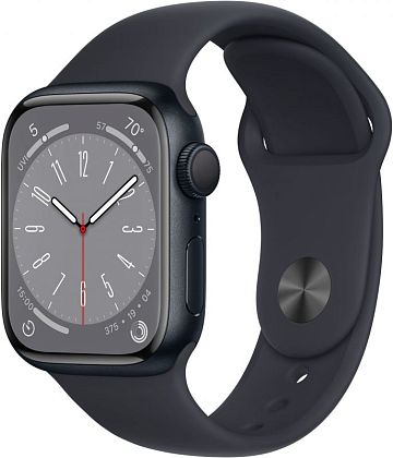 картинка Apple Watch SE 2022, 40 мм, цвет корпуса темная ночь, ремешок цвета темная ночь, размер M/L от маркетплейса TEMA.shop 1