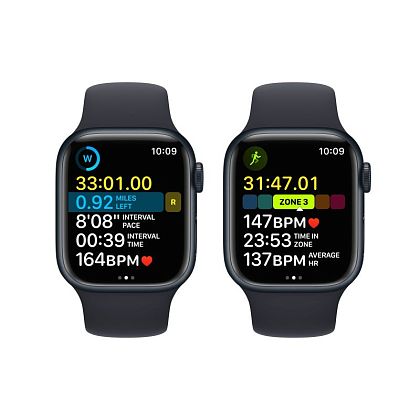 картинка Apple Watch SE 2022, 40 мм, цвет корпуса темная ночь, ремешок цвета темная ночь, размер M/L от маркетплейса TEMA.shop 7