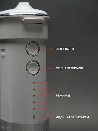 картинка Ирригатор для зубов Apiyoo портативный X11, белый от маркетплейса TEMA.shop 2