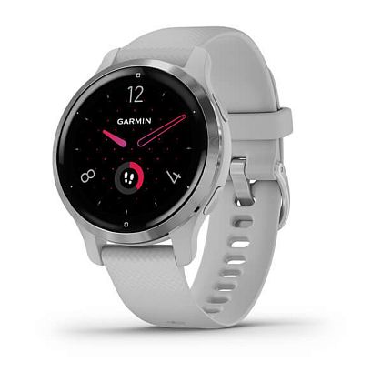 картинка Garmin Venu 2S, 40.4 мм, цвет корпуса и ремешок серебристого цвета от маркетплейса TEMA.shop 1