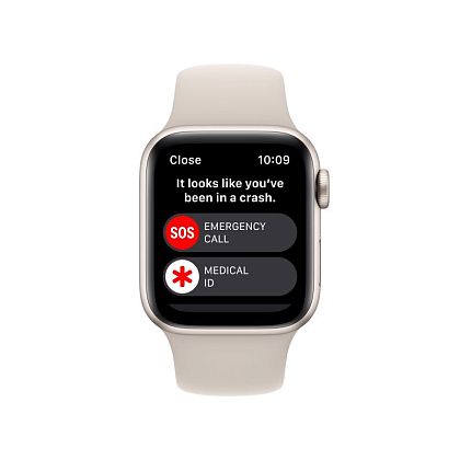 картинка Apple Watch SE 2022, 40 мм, цвет корпуса сияющая звезда, ремешок цвета сияющая звезда, размер S/M от маркетплейса TEMA.shop 6