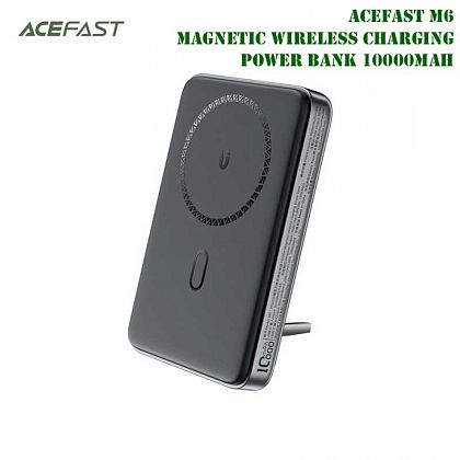 картинка AceFast M6 PWRup I Magnetic Wireless Charging Power Bank 10000mAh, Qi 15W, PD 20W, черный от маркетплейса TEMA.shop 1