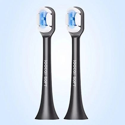 картинка Насадки на зубную щетку Soocas X3 (2 шт), черный от маркетплейса TEMA.shop 1