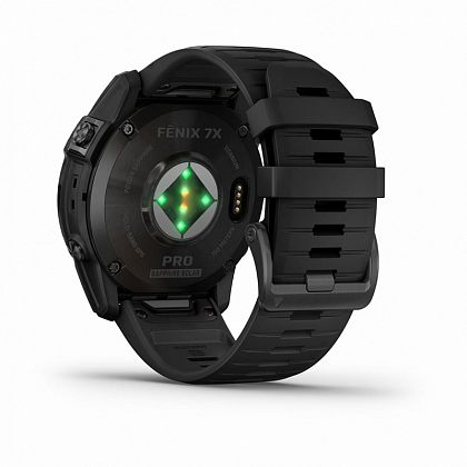 картинка Garmin Fenix 7X Pro Sapphire Solar, 51 мм, цвет корпуса угольно-серый, ремешок черного цвета от маркетплейса TEMA.shop 5