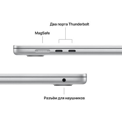 картинка Apple MacBook Air 15,3" (M2, 2023) 8 ГБ RAM, 256 ГБ SSD, серебристый от маркетплейса TEMA.shop 7