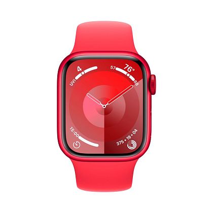 картинка Apple Watch Series 9, 45 мм, цвет корпуса красный, ремешок цвета красный, размер S/M от маркетплейса TEMA.shop 2