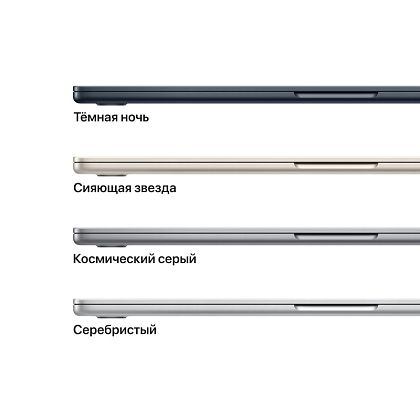 картинка Apple MacBook Air 15,3" (M2, 2023) 8 ГБ RAM, 256 ГБ SSD, полуночный черный от маркетплейса TEMA.shop 9