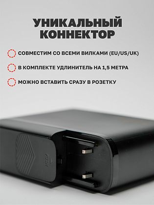 картинка Сетевое зарядное устройство LDNIO 140W GaN от маркетплейса TEMA.shop 4