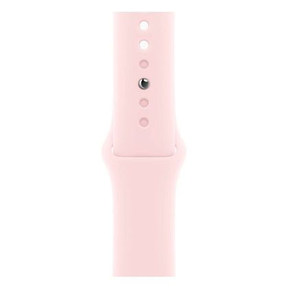картинка Apple Watch Series 9, 41 мм, корпус розового цвета, ремешок нежно-розового цвета, размер M/L от маркетплейса TEMA.shop 4